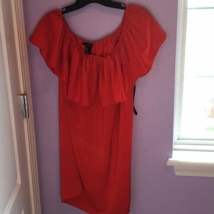 Forever 21 Dresses - Forever 21 off the shoulder, Ruby red dress Forever 21 Dresses - Forever 21 off the shoulder, Ruby red dress